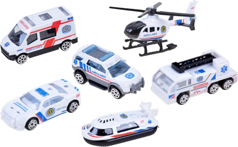 Realistic rescue vehicle set