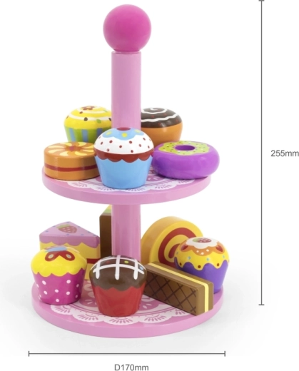 Two-tier stand with handle