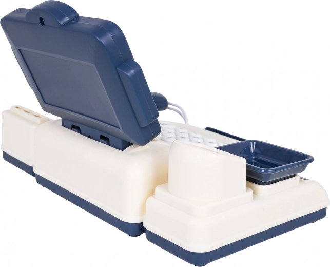 Svarstyklės ir atidaromas pinigų stalčius