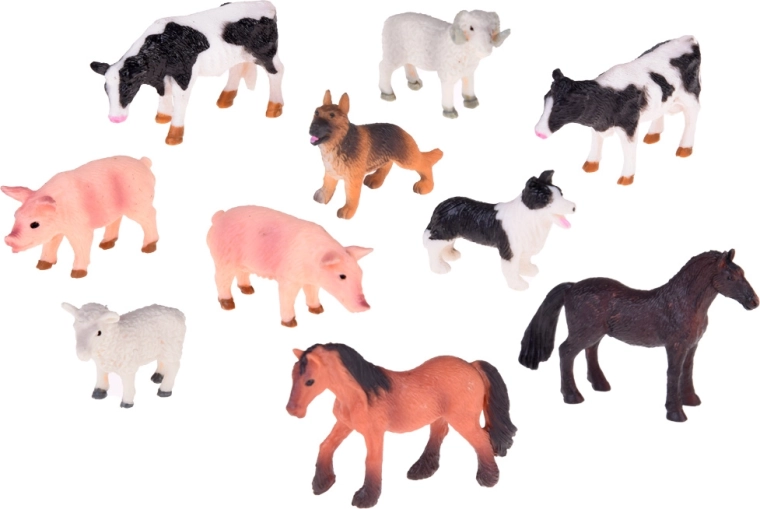 Realistiškos plastikinės figūrėlės ir priedai