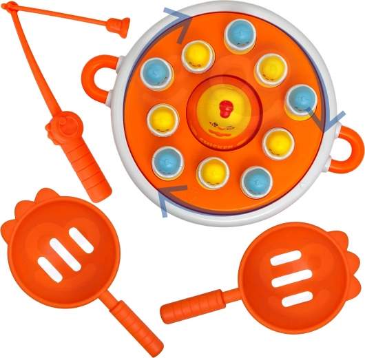 Viščiukų gaudymas ant muzikinio besisukančio disko