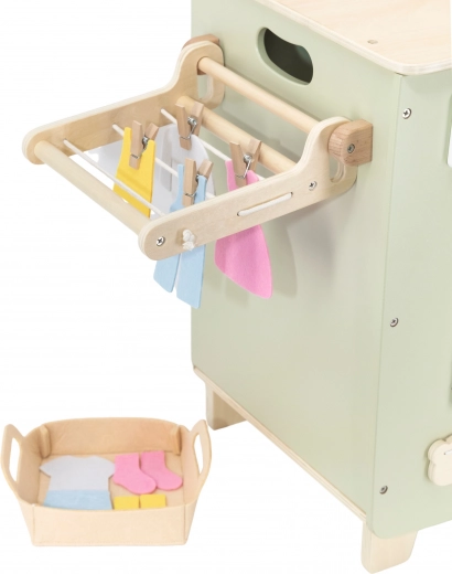 Sulankstomas džiovintuvas su segtukais