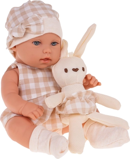 Adorable plush bunny as the best friend