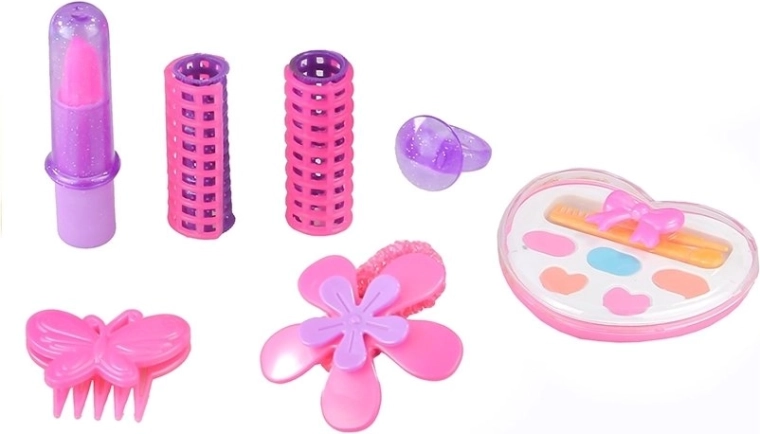 Makiažo aksesuarai ir suktukai kūrybiškam žaidimui