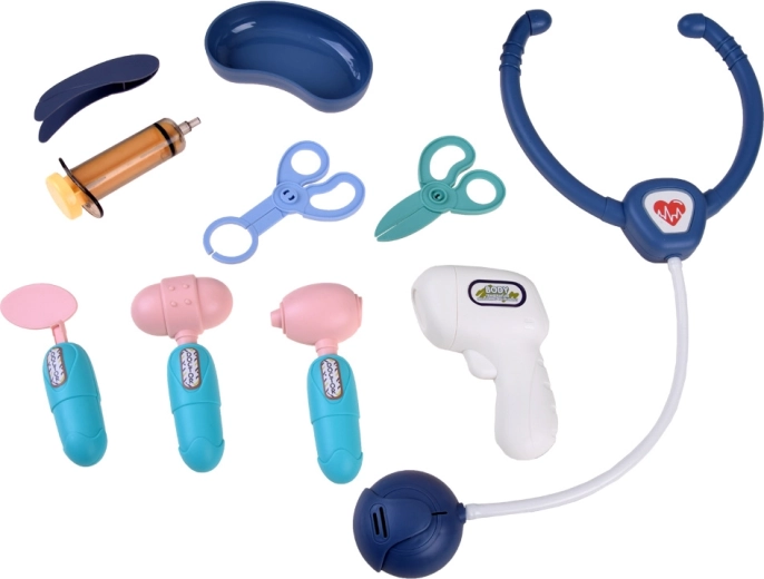 Stetoskopas ir termometras su šviesa ir garsu