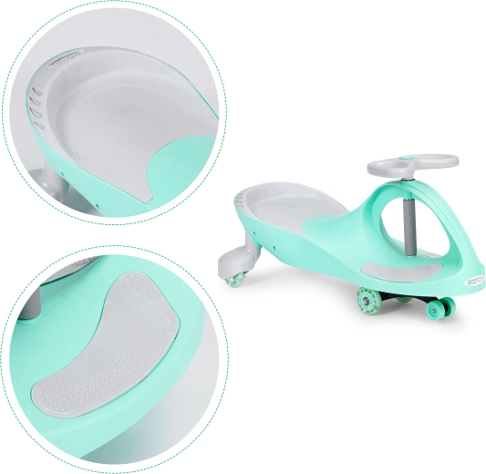 Tylūs guminiai ratai ir ergonomika patogumui