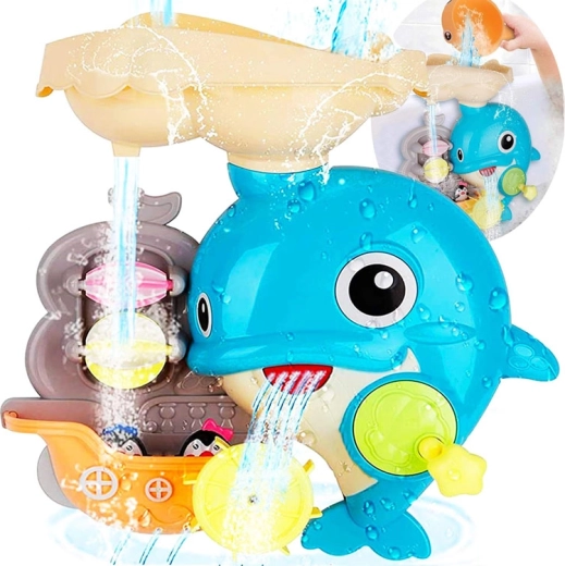 Water carousel and waterfall