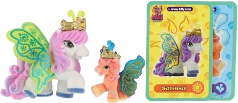 Dviejų figūrėlių ir kortelių rinkinys