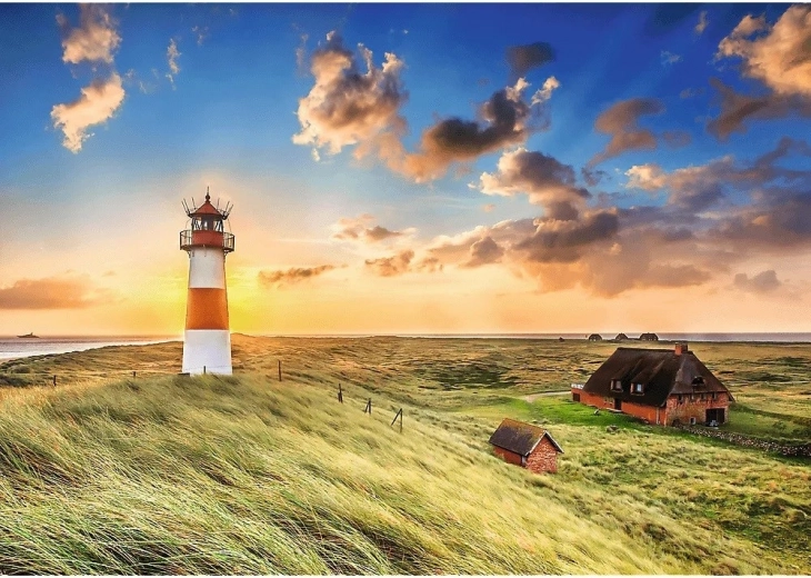 Kerintis Sylt švyturio motyvas