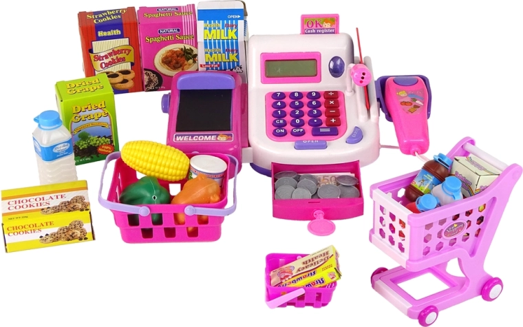 Complete set for playing shop
