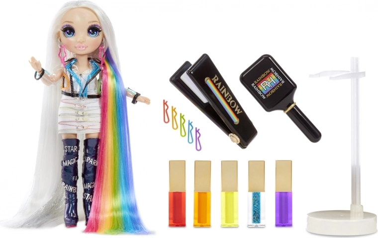Color-changing shades and glitter effect