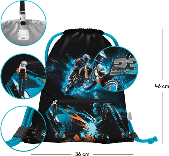 Praktiška priekinė kišenė su užtrauktuku