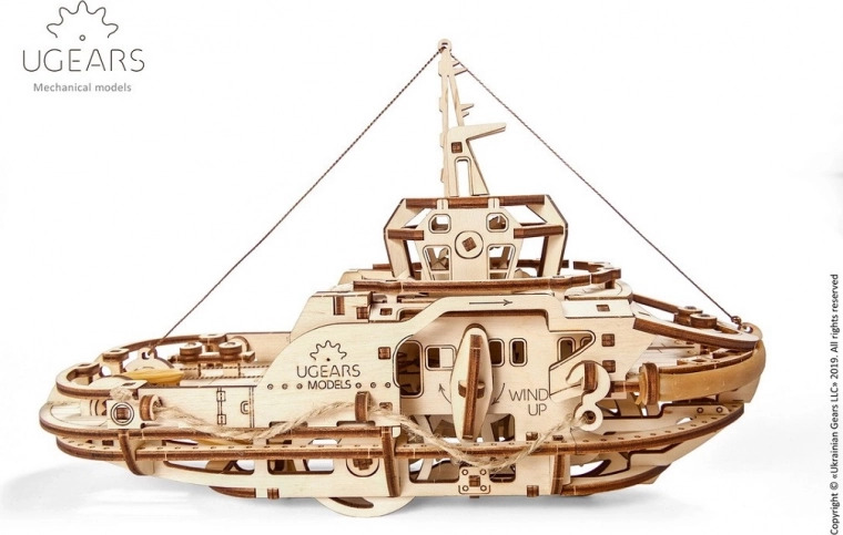 Authentic movement with rubber-band motor
