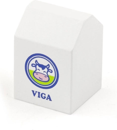 Wooden “carton” of milk