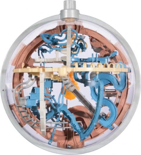 Permatomas 3D kamuolys su sudėtinga trasa