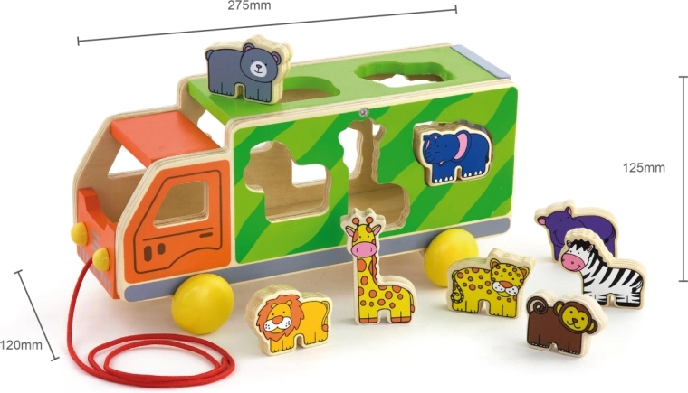 Tempiamas žaislas ir dėlioklė 2v1