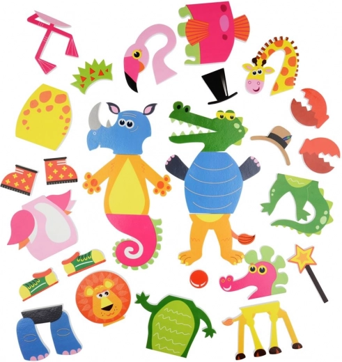 31 spalvingas elementas begalinėms kombinacijoms