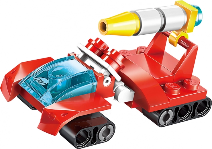 Futuristinis transporto modelis ir robotas vienoje dėžutėje