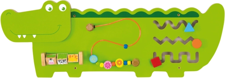 Vėrimo takelis su mediniais karoliukais