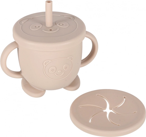 2-in-1 cup: with straw or for snacks