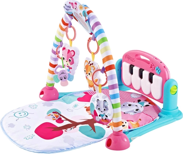 4 viename: gulėjimas, pilvuko treniruotės, sėdėjimas ir muzikinis pultas