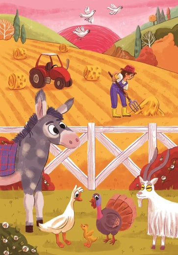 Three fun farm scenes