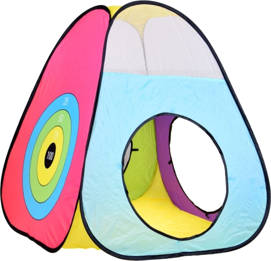 Žaidimų taikinys ir kamuoliukai su lipuku