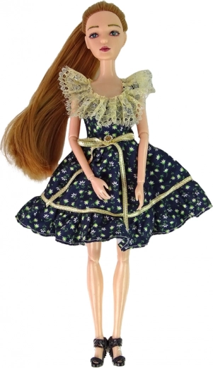 Elegantiška gėlėta suknelė ir aksesuarai