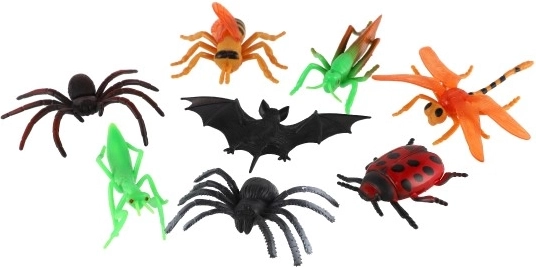 Spalvingas ir įvairus vabzdžių rinkinys