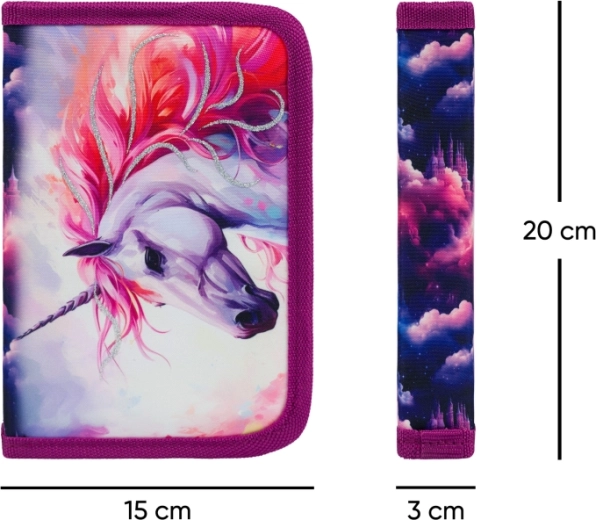 Magiškas vienaragio ir karalystės dizainas