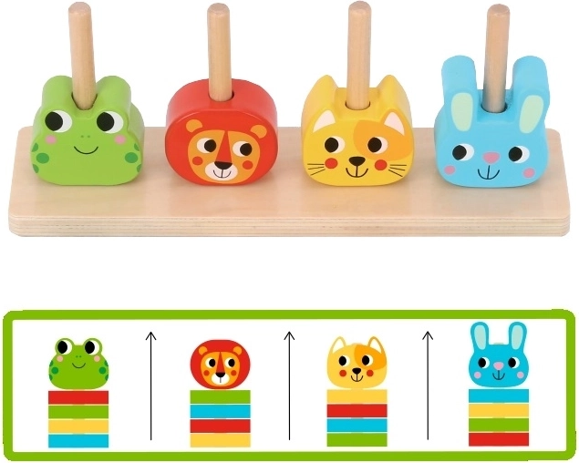 Colorful animals kids love