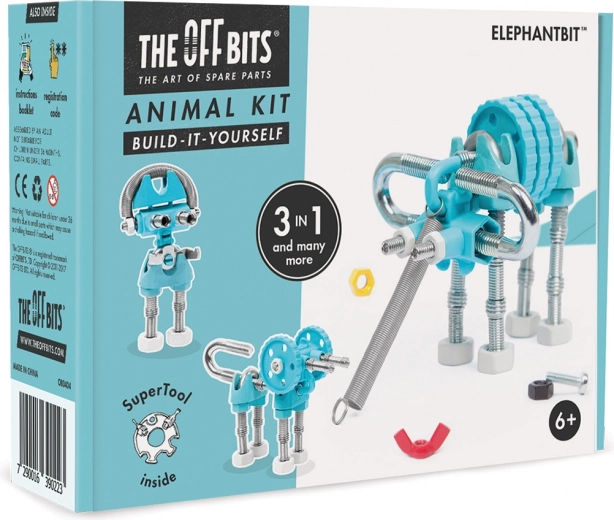 3 in 1: build an Elephant, Dog, and Robot
