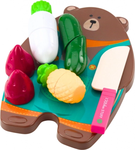 Colorful vegetable set for learning and play