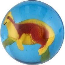 Detalūs dinozaurai kiekvieno kamuoliuko viduje