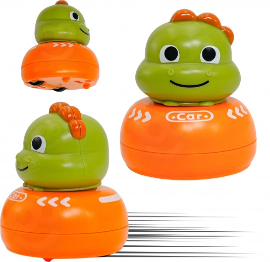 Dinozauras–automobilis ir kryžiukai–nuliukai 2‑in‑1