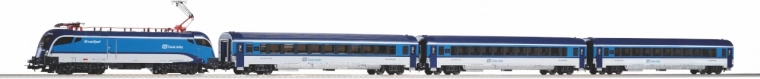 Detalus ČD railjet modelis su apšvietimu