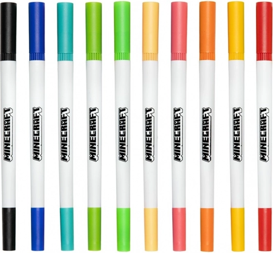 Dvigubi flomasteriai kontūrams ir spalvinimui