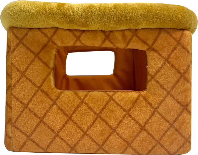 Pliušinis krepšelis su daržovėmis