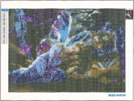 Iš anksto atspausdinta drobė su legenda