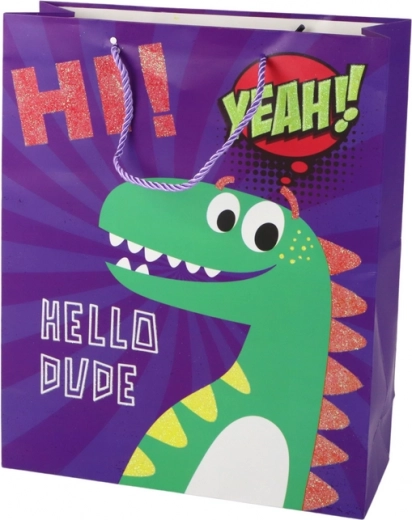 Cheerful dinosaur design that stands out