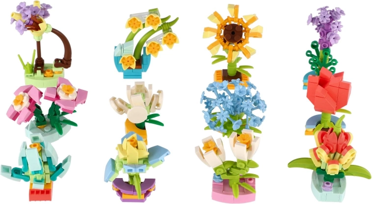 Spalvingas mini gėlių miksas