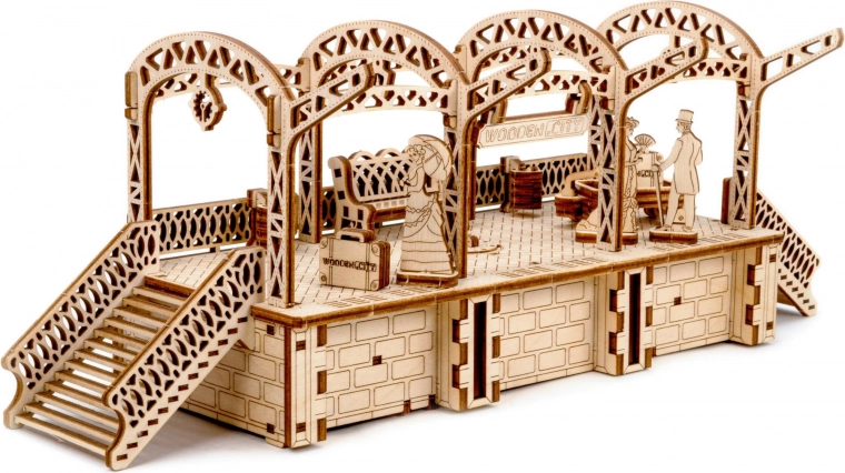 Detailed station scene with figurines