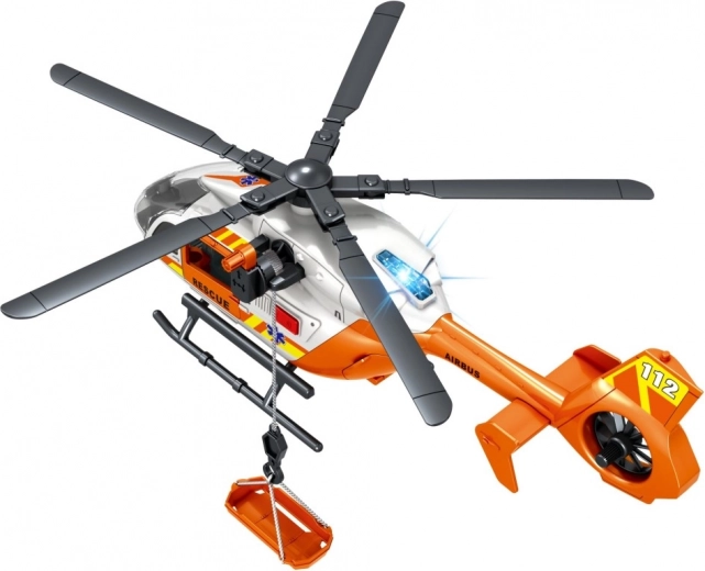 Veikianti gervė ir neštuvai gelbėjimo misijoms