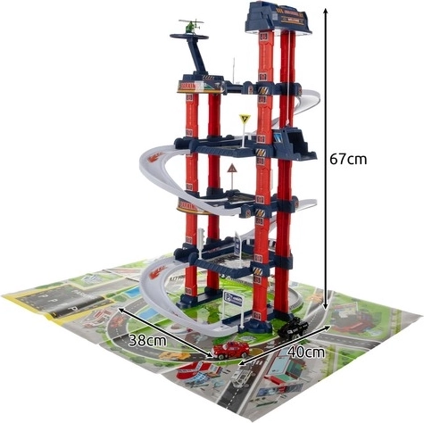 4 lygiai su tolygiais nusileidimais ir sraigtasparnių aikštele