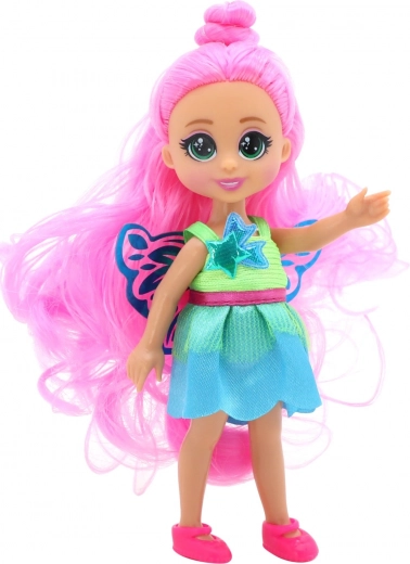 Fairy wings and sparkly outfit