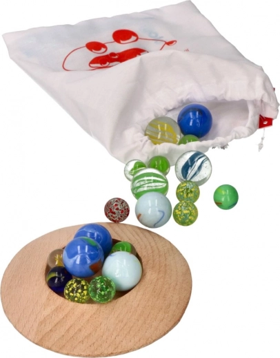 Spalvoti stikliniai rutuliukai