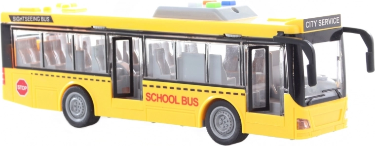 Realistiškos mokyklinio autobuso detalės