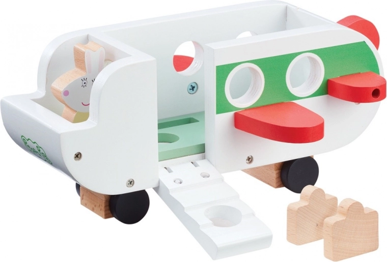Opening doors and interior with 4 seats