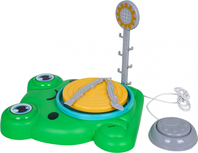 Dvigreitis ratas su pėdiniu pedalu