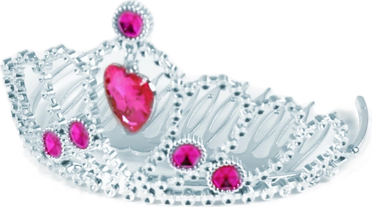 Spindinti karūnėlė su rožiniais akmenėliais